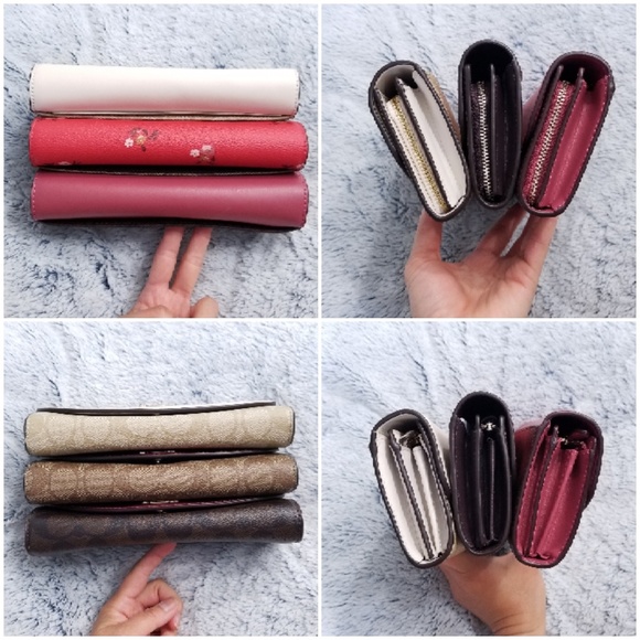 🍒NWT🍒 COACH SIGNATURE CANVAS ENVELOPE WAL - Picture 5 of 8